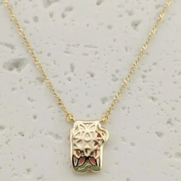 💎Kendra Scott Ballet Gold Short Pendant Necklace🎀 - Picture 2 of 3